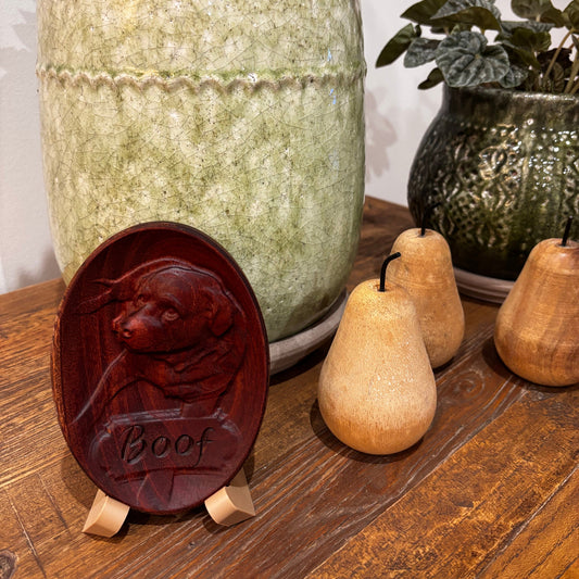 Custom Cedar Portrait Carving