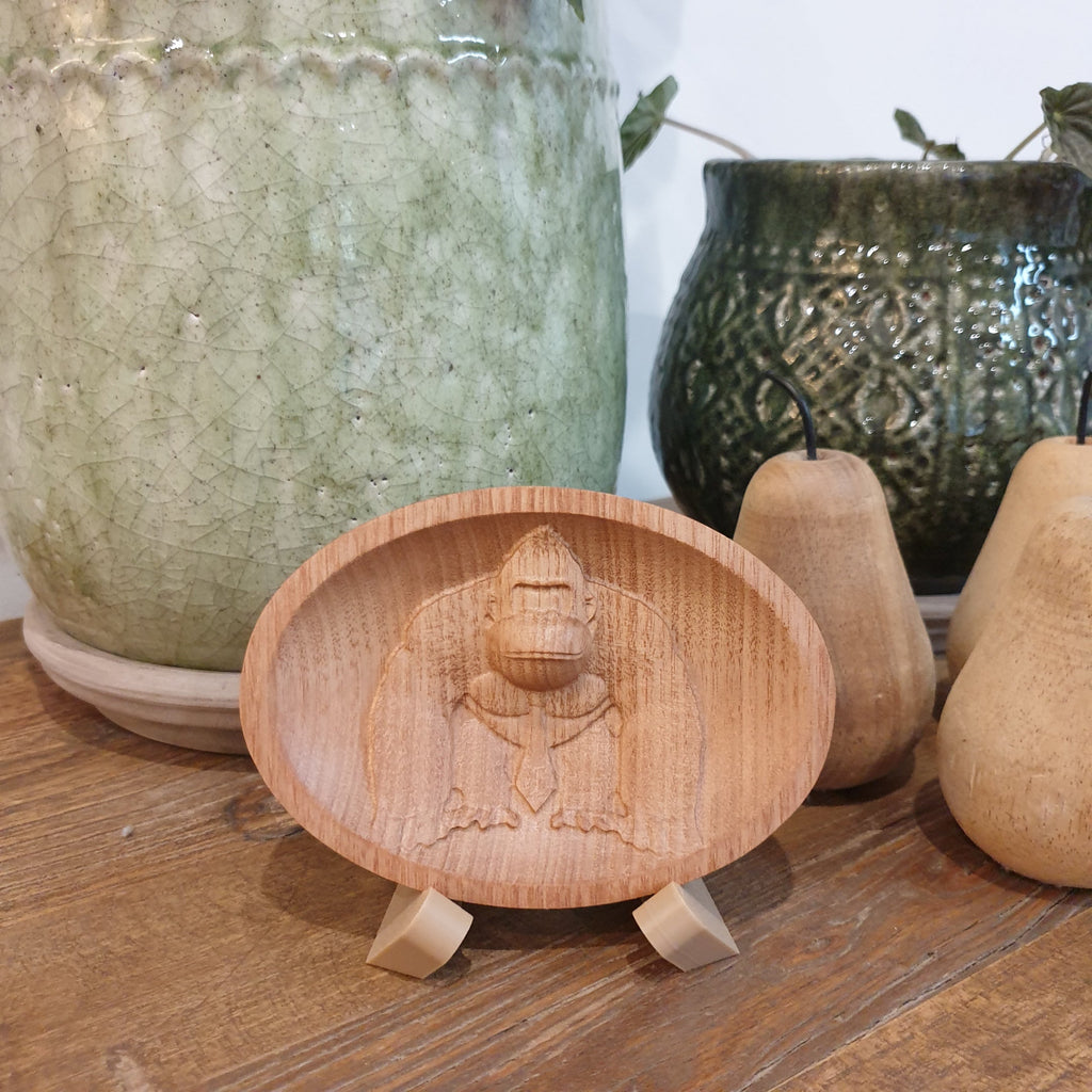 Custom Tasmanian Oak Portrait Carving