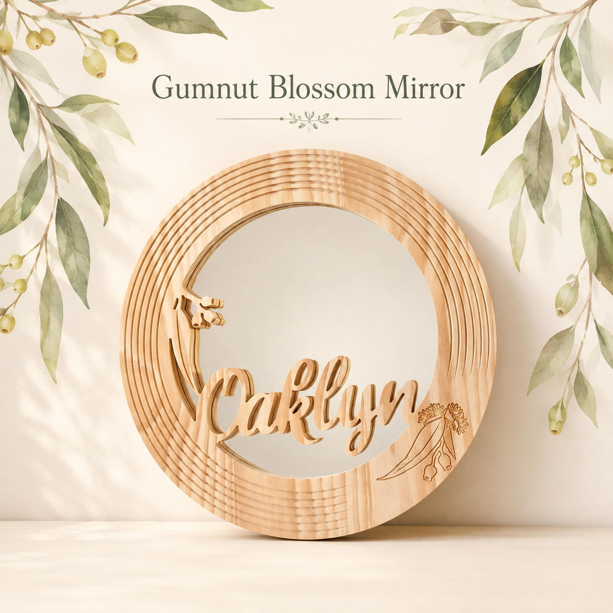 Gumnut Blossom Mirror