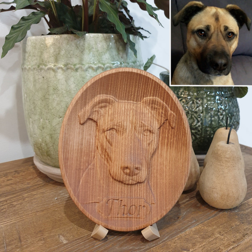 Portrait Classic personalised 3D timber portrait created from a photograph